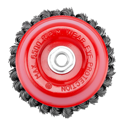 Щетка для УШМ, 125 мм, М14, "чашка", двухрядная, крученая проволока 0.8 мм Matrix по ценам производителя в Краснодаре с доставкой по всей России