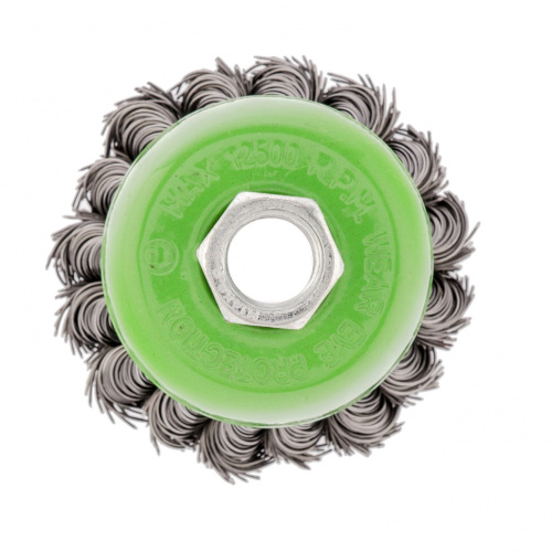 Щетка для УШМ, 65 мм, М14, "чашка", крученая проволока 0.5 мм Сибртех по ценам производителя в Краснодаре с доставкой по всей России