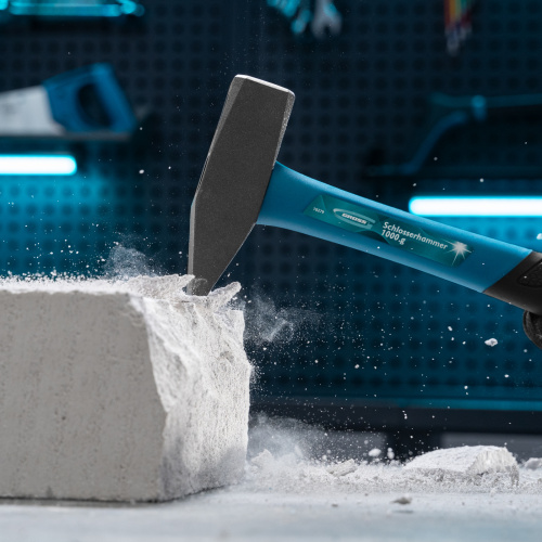 Молоток слесарный, 1000 г, квадратный боек, фибергласовая обрезиненная рукоятка Gross по ценам производителя в Краснодаре с доставкой по всей России