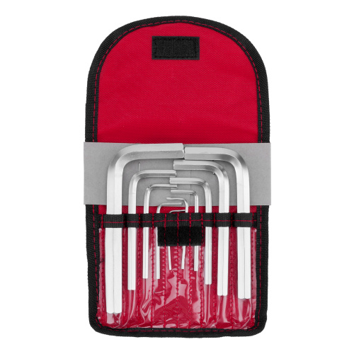 Набор ключей имбусовых HEX, 1.5-12 мм, CrV, 10 шт, короткие, сатин, чехол Matrix по ценам производителя в Краснодаре с доставкой по всей России