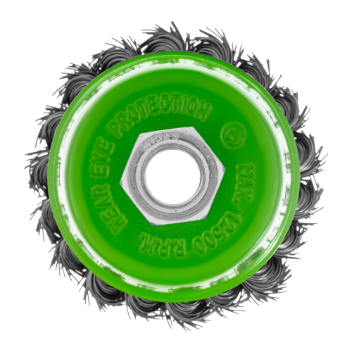 Щетка для УШМ, 75 мм, М14, "чашка", крученая металлическая проволока Сибртех по ценам производителя в Краснодаре с доставкой по всей России