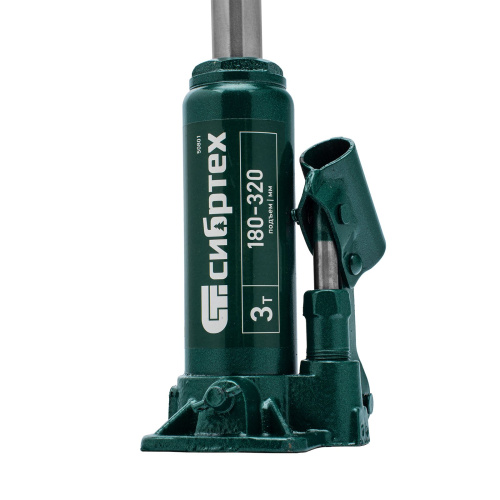 Домкрат гидравлический бутылочный, 3 т, 180-320 мм Сибртех по ценам производителя в Краснодаре с доставкой по всей России