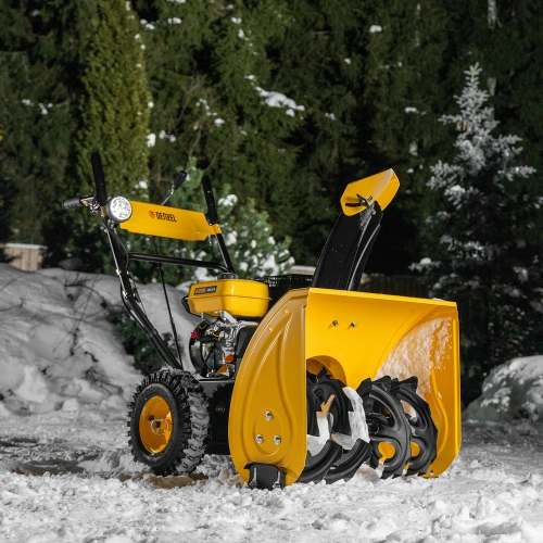 Бензиновая снегоуборочная машина SBM 610, 212 cc, ручной старт, фара Denzel по ценам производителя в Краснодаре с доставкой по всей России