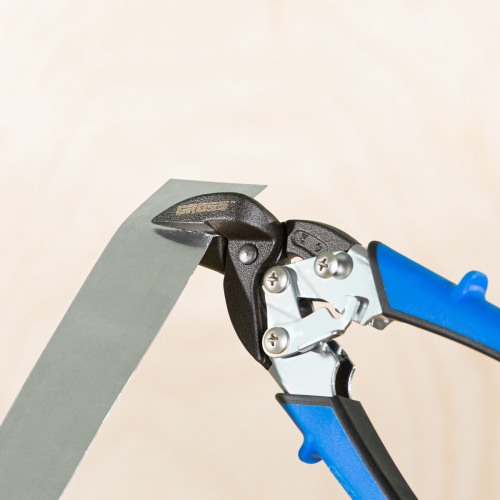 Ножницы по металлу "Piranha", 185 мм, прямой и правый рез, сталь СrM, двухкомпонентные рукоятки Gross по ценам производителя в Краснодаре с доставкой по всей России