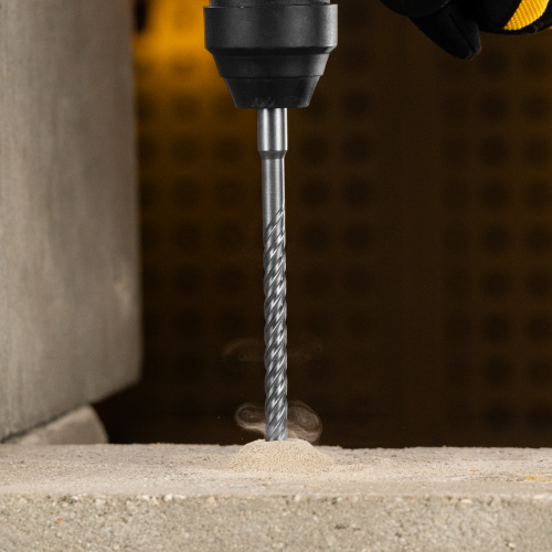 Бур по бетону, цельная крестовая пластина, 10x265 мм, SDS PLUS Denzel по ценам производителя в Краснодаре с доставкой по всей России