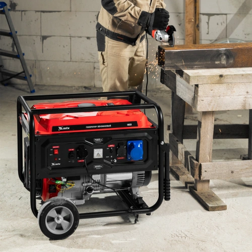 Генератор бензиновый RS-9000, 7 кВт, 230В, ручной стартер MTX по ценам производителя в Краснодаре с доставкой по всей России