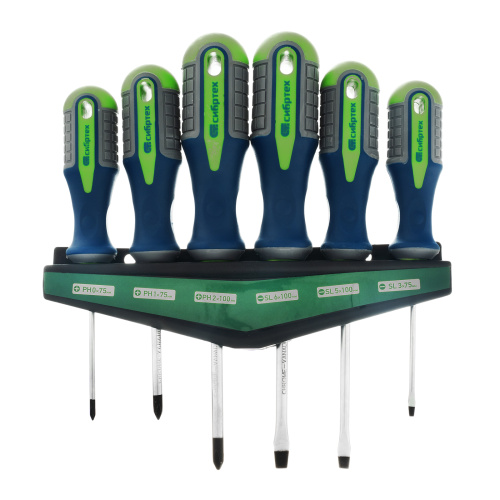 Набор отверток, CrV, трехкомпонентные рукоятки, 6 предметов Сибртех по ценам производителя в Краснодаре с доставкой по всей России