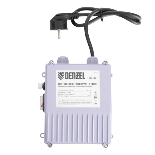 Скважинный насос DWC-4-80, центробежный, диаметр 4", 1500 Вт, 5700 л/ч, напор 80 м Denzel по ценам производителя в Краснодаре с доставкой по всей России