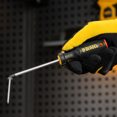 Отвертка, PH1х100 мм, S2, 3к рукоятка Denzel по ценам производителя в Краснодаре с доставкой по всей России