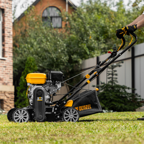 Скарификатор-аэратор бензиновый SAG-400, 212 см3, -15/+10 мм, 40 см Denzel по ценам производителя в Краснодаре с доставкой по всей России