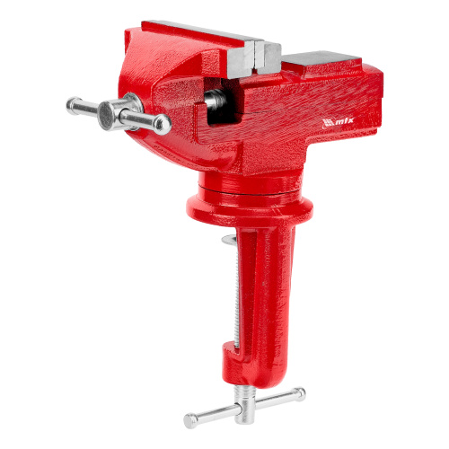 Тиски слесарные, 80 мм, настольные, поворотные, c наковальней MTX по ценам производителя в Краснодаре с доставкой по всей России