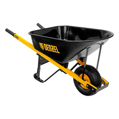 Тачка строительная, усиленная, объем 140 л, 230 кг, колесо 15х6.00-6 Denzel по ценам производителя в Краснодаре с доставкой по всей России