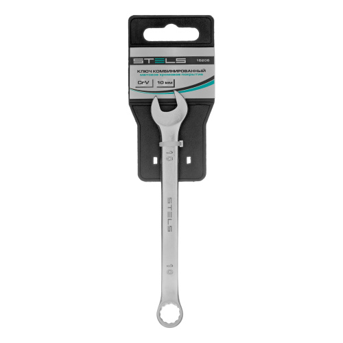 Ключ комбинированный, 10 мм, CrV, матовый хром Stels по ценам производителя в Краснодаре с доставкой по всей России