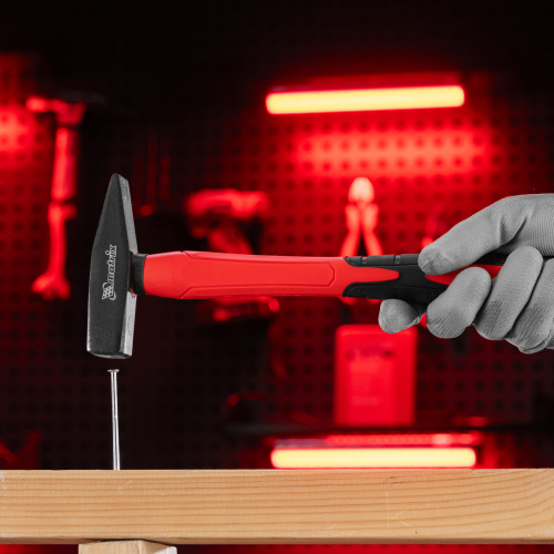 Молоток слесарный optimal, 400 г, фибергласовая обрезиненная рукоятка, квадратный боек Matrix по ценам производителя в Краснодаре с доставкой по всей России