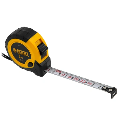 Рулетка 3м х 13мм, двухкомп. корпус, кнопка-пауза Denzel по ценам производителя в Краснодаре с доставкой по всей России