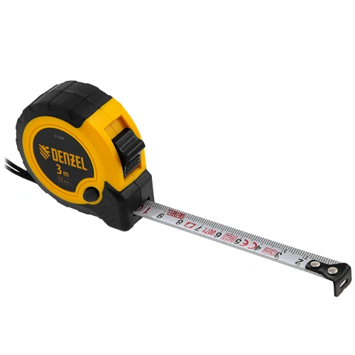 Рулетка 3м х 13мм, двухкомп. корпус, кнопка-пауза Denzel по ценам производителя в Краснодаре с доставкой по всей России