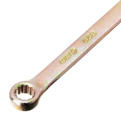 Ключ комбинированный, 6 мм, желтый цинк Сибртех по ценам производителя в Краснодаре с доставкой по всей России