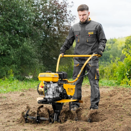 Мотоблок DPT-370S, 7 л.с., ремен.сцеп, фрез 3х4, ШОМ, передачи 3В/1Н Denzel по ценам производителя в Краснодаре с доставкой по всей России