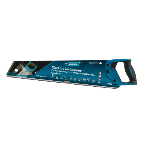 Ножовка по дереву Piranha, усиленное трапецевидное полотно, 500 мм, 11-12 TPI, зуб3D, каленый зуб, двухкомпонентная рукоятка Gross по ценам производителя в Краснодаре с доставкой по всей России