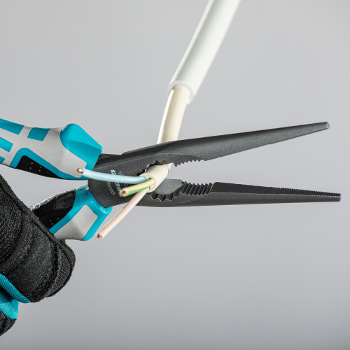 Длинногубцы прямые 205 мм, трехкомпонентные рукоятки Gross по ценам производителя в Краснодаре с доставкой по всей России