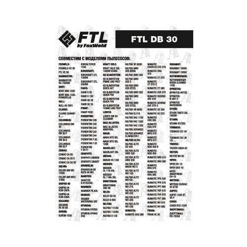 Мешок-пылесборник FTL DB 30 (комплект 5 шт.) по ценам производителя в Краснодаре с доставкой по всей России