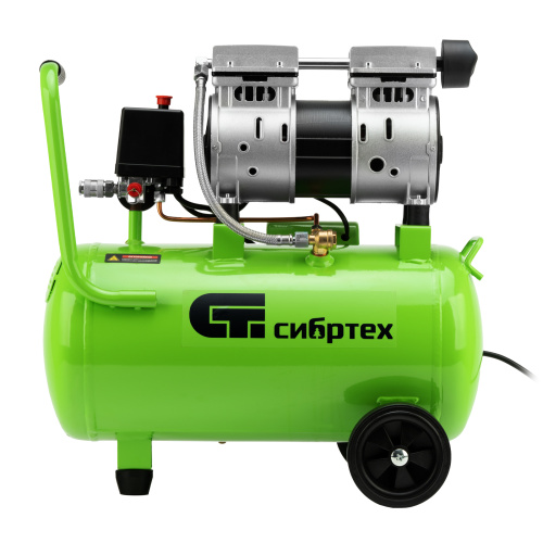 Компрессор безмаслянный малошумный МБ 1100/24,1100 Вт, 24 л, 170 л/мин Сибртех по ценам производителя в Краснодаре с доставкой по всей России