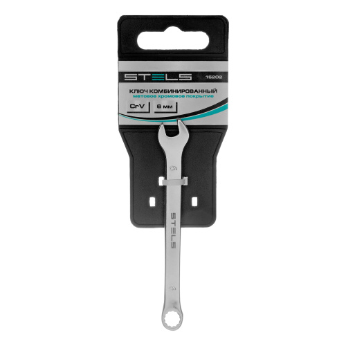 Ключ комбинированный, 6 мм, CrV, матовый хром Stels по ценам производителя в Краснодаре с доставкой по всей России
