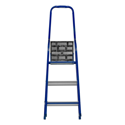 Стремянка, 3 ступени, стальной профиль, алюминиевые ступени Сибртех по ценам производителя в Краснодаре с доставкой по всей России