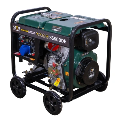 Генератор дизельный STEM Techno S5500DE (5.5 кВт, электростартер, дисплей, подогрев) по ценам производителя в Краснодаре с доставкой по всей России