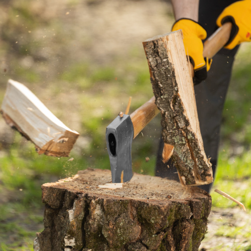 Топор кованый, 1360 г, американский тип, буковая рукоятка, 700мм, EFP Denzel по ценам производителя в Краснодаре с доставкой по всей России