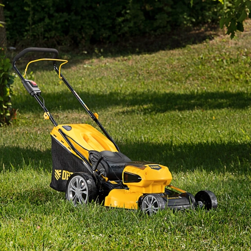 Газонокосилка аккумуляторная бесщеточная RLM450-36, Li-ion, 36 В, 4 Ач, 450 мм, травосборник 40 л Denzel по ценам производителя в Краснодаре с доставкой по всей России