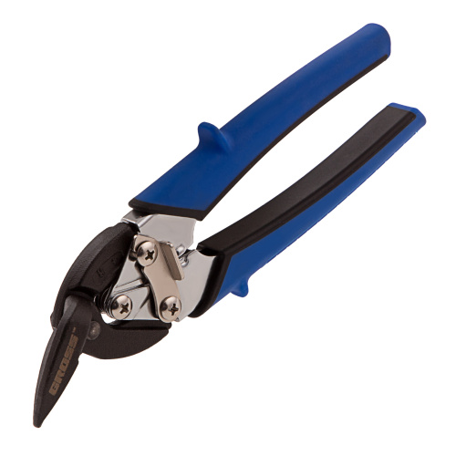 Ножницы по металлу "Piranha", 185 мм, прямой и правый рез, сталь СrM, двухкомпонентные рукоятки Gross по ценам производителя в Краснодаре с доставкой по всей России