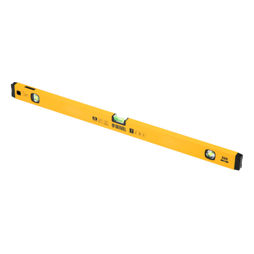 Уровень алюминиевый, магнит, фрезерованный, 3 глазка (1 зеркал.) 0,5 мм/м, 800 мм Denzel по ценам производителя в Краснодаре с доставкой по всей России