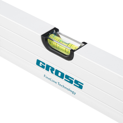 Уровень алюминиевый, 800 мм, усиленный, рукоятки, фрезерованный, 3 глазка, магнитный Gross по ценам производителя в Краснодаре с доставкой по всей России