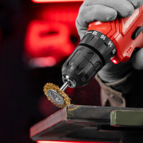 Щетка для дрели, 40 мм, плоская со шпилькой, латунированная витая проволока Matrix по ценам производителя в Краснодаре с доставкой по всей России