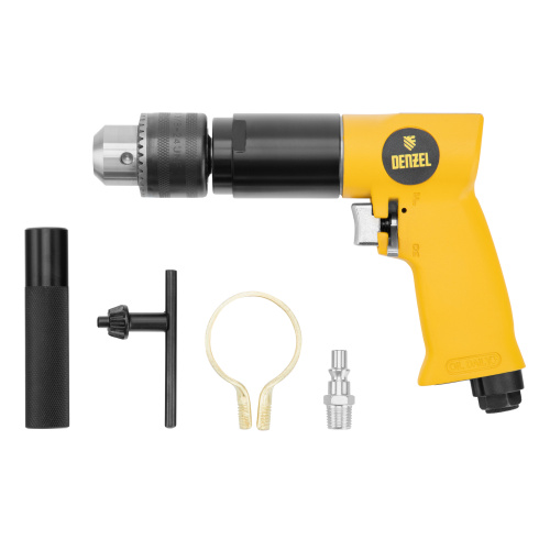 Пневматическая дрель PD500, 500 об/мин, 114 л/мин, 13 мм Denzel по ценам производителя в Краснодаре с доставкой по всей России