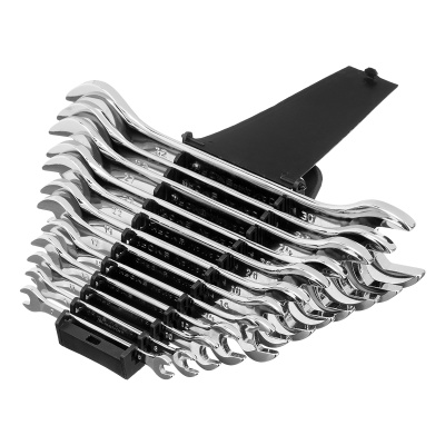 Набор ключей рожковых 12 шт, (6-32мм) CrV, EllipticaL зеркальное хромирование Matrix по ценам производителя в Краснодаре с доставкой по всей России