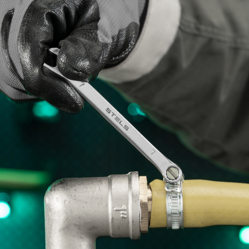 Ключ комбинированный, 7 мм, CrV, матовый хром Stels по ценам производителя в Краснодаре с доставкой по всей России