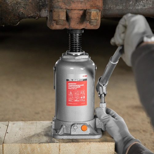 Домкрат гидравлический бутылочный, 20 т, h подъема 244-449 мм Matrix по ценам производителя в Краснодаре с доставкой по всей России