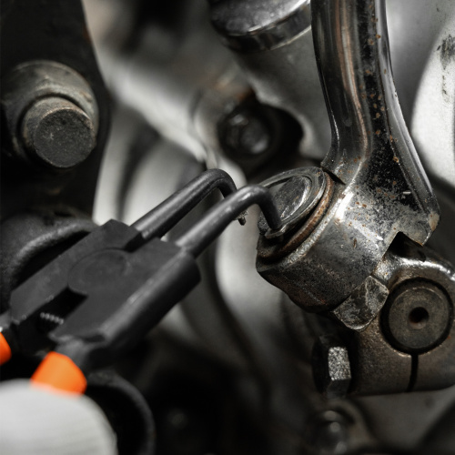 Съемник, 150 мм, для внешних стопорных колец, изогнутые губки (разжим) Sparta по ценам производителя в Краснодаре с доставкой по всей России