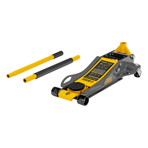 Домкрат гидравлический подкатной, 3 т, 75-500 мм, быстрый подъем, низкий подхват, проф. Denzel по ценам производителя в Краснодаре с доставкой по всей России