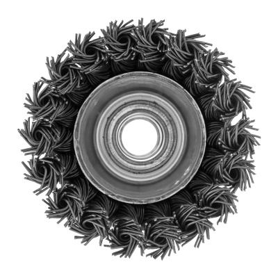 Щетка для УШМ, 75 мм, М14, "чашка", крученая проволока 0.8 мм Matrix купить в Москве с доставкой по всей России | ProtosMarket.ru