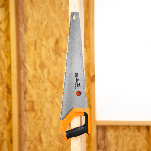 Ножовка по дереву, 500 мм, 7-8 TPI, зуб 2D, каленый зуб, двухкомпонентная рукоятка Sparta по ценам производителя в Краснодаре с доставкой по всей России