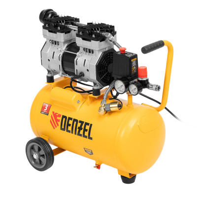 Компрессор DLS950/24 безмаслянный малошумный 950 Вт, 165 л/мин, ресивер 24 л Denzel по ценам производителя в Краснодаре с доставкой по всей России