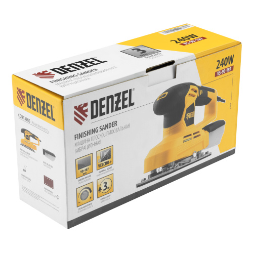 Машина плоскошлифовальная вибрационная VS-90-187, 240 Вт, 6000-11000 об/мин Denzel по ценам производителя в Краснодаре с доставкой по всей России