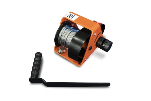 Лебедка ручная барабанная с тросом 1000кг  25м со съемной ручкой TOR GR по ценам производителя в Краснодаре с доставкой по всей России