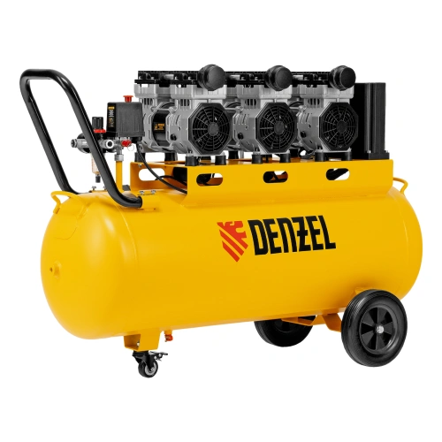 Компрессор безмасляный, малошумный  DLS 2250/100, 2250 Вт, 3x750, 100 л, 410 л/мин блок управления/ Denzel по ценам производителя в Краснодаре с доставкой по всей России