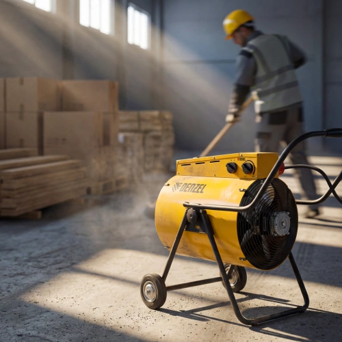 Тепловая пушка SFH-15000, 400 В, 1600 м3/ч, вентилятор 3 режима, 9000/15000 Вт Denzel по ценам производителя в Краснодаре с доставкой по всей России