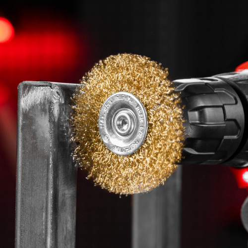 Набор щеток для дрели, 3 шт, 1 плоская, 65 мм, 50 мм "чашка", ручная металлическая Matrix по ценам производителя в Краснодаре с доставкой по всей России