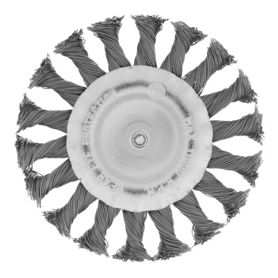Щетка для дрели, 100 мм, плоская со шпилькой, крученая металлическая проволока Matrix по ценам производителя в Краснодаре с доставкой по всей России
